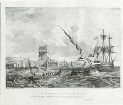 Castle of Belém, Lisbon in the distance
