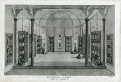 Interior of the public library D'Abd'Ul (Sultan Abdul Hamid I in Istanbul)