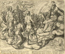 The sons of God, Satan amongst them, present themselves before the Lord