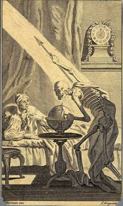 Death and a sleeping man