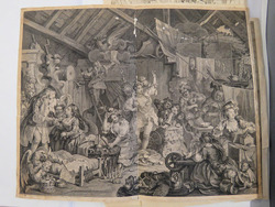 Strolling Actresses dressing in a Barn