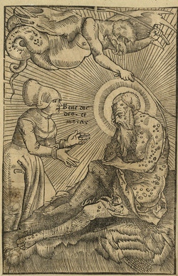Recto: The temptation of Job
Verso: Judith with the head of Holofernes