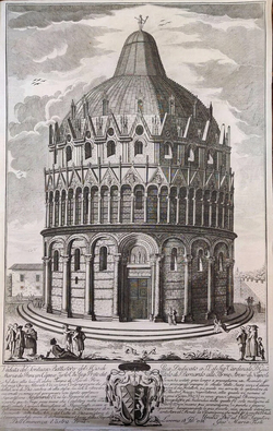 View of Pisa Baptistery