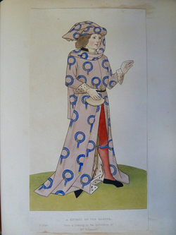 A Knight of the Garter, from Henry Shaw's 'Dresses and Decorations in the Middle Ages'