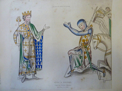 King and Knight, from Henry Shaw's 'Dresses and Decorations in the Middle Ages'
