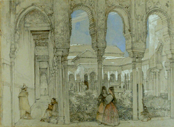 The Court of the Lions in the Alhambra, Granada