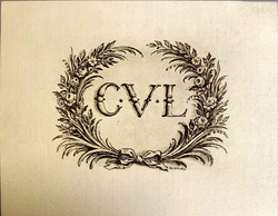 Bookplate of Valencia Lancaster (1898-1996)