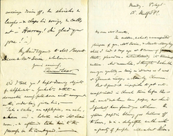 Letter from Lear to Mrs Prescott, Monday 8 September