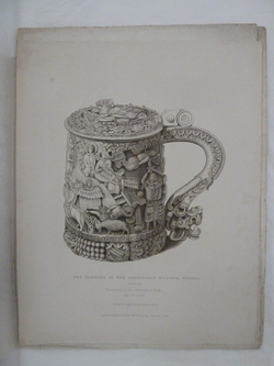 Peg tankard in the Ashmolean Museum, Oxford