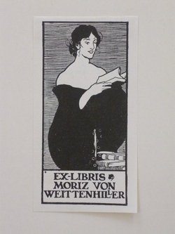 Bookplate for Moriz von Weittenhiller