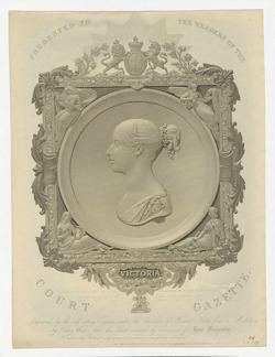 Medallion portrait of Queen Victoria