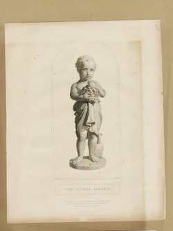 Portrait of Prince Alfred, after a sculpture, as Autumn
