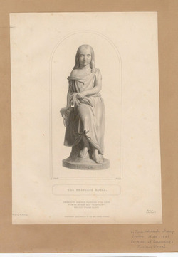 Portrait of Princess Victoria, after a sculpture, as Summer