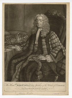Portrait of Robert Boyle, Speaker of the House of Commons