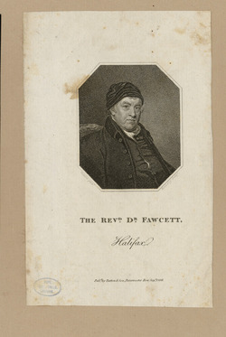 Portrait of the Reverend Dr Fawcett of Halifax