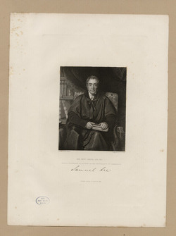 Portrait of Revd Dr S. Lee