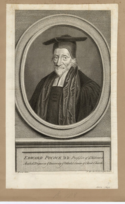 Portrait of Revd Dr Edward Pocock