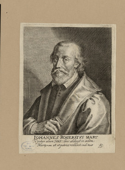 Portrait of John Rogers, 1st martyr in the Marian persecution