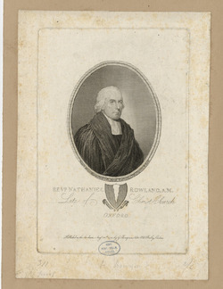 Portrait of Revd N. Rowland