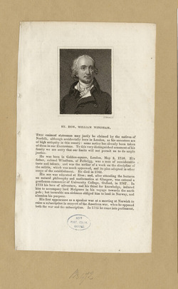 Portrait of W. Windham
