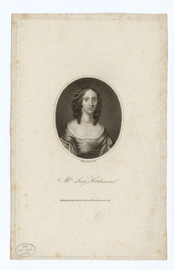 Portrait of Mrs Lucy Hutchinson