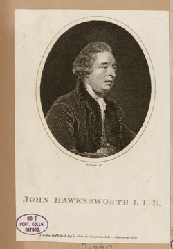 Portrait of J. Hawkesworth