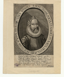 Portrait of poet Joshua Sylvester