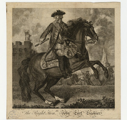 Portrait of Viscount Ligonier on horseback