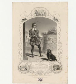 Portrait of Mr Compton as Launce in Shakespeare's Two Gentlemen of Verona