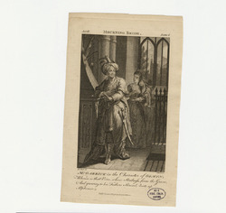 Portrait of D. Garrick as Osmyn in  Congreave's Mourning Bride