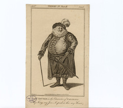 Portrait of Mr Shuter as Falstaff in Shakespeare's Henry IV, Part 2