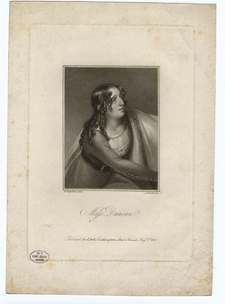 Portrait of Maria Rebecca Duncan in role as Florence in 'The Curfew'