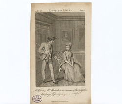Portrait of Isabella Mattocks and Richard Wilson, in role as Miss Prue and Ben in Dryden's 'All for Love'