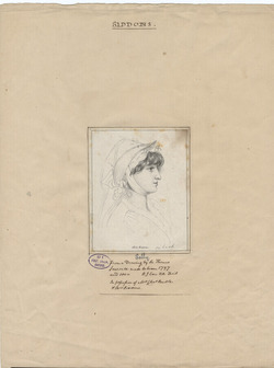 Portrait of the actress Sarah Siddons