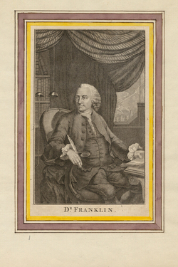 Portrait of B. Franklin