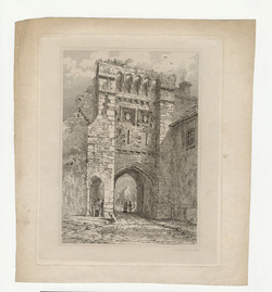 View of a medieval gate