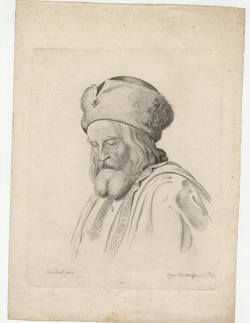 Portrait of an old bearded man