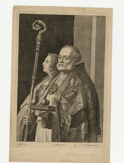 Portrait of an unidentified bishop