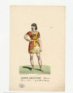 Portrait of an actor in role as a young Egyptian