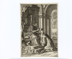Portrait of Pope and saint