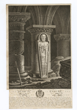 The exhumation of Henri IV