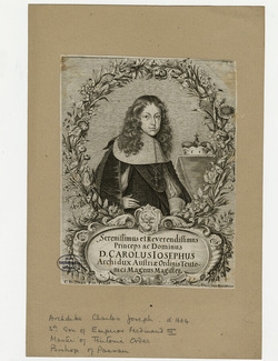 Portrait of Karl Joseph, Archduke of Austria