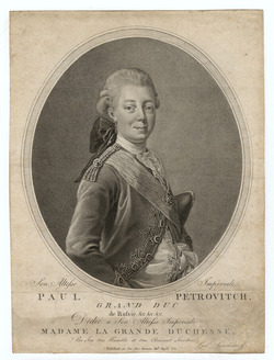 Portrait of Grand Duke Paul Petrovich