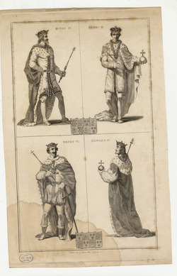Portraits of Henry IV, Henry V, Henry VI and Edward IV