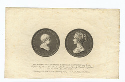 Medallion portraits of Maria Luisa, Queen Consort of Etruria and her son Charles II, Duke of Parma
