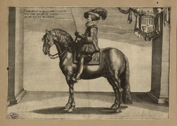 Equestrian portrait of Caesar-Auguste de Bellegarde