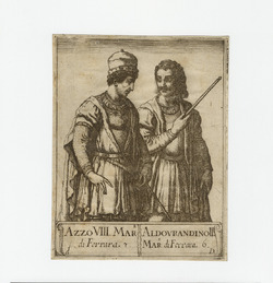 Portrait of Azzo VIII d'Este, Marquis of Ferrara and Aldovrandino II d'Este, Marquis of Ferrara