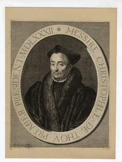 Portrait of C. de Thou
