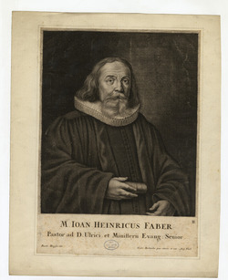 Portrait of Johann Heinrich Faber