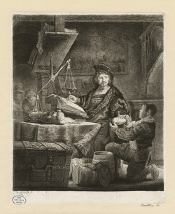 Portrait of Jan Uytenbogaert, 'The Goldweigher'